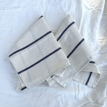 Servilleta Algodón Estampada 40x40cm (pack x6 ) - RAYA AZUL