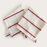 Servilleta Algodón Estampada 40x40cm (pack x6 ) - RAYA ROJA