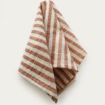 Servilleta Algodón Estampada 40x40cm (pack x6 ) - RAYA ROSADO